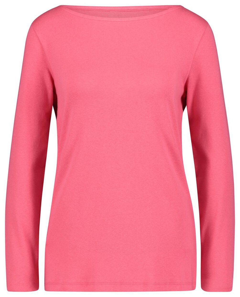 dames t-shirt boothals roze - HEMA