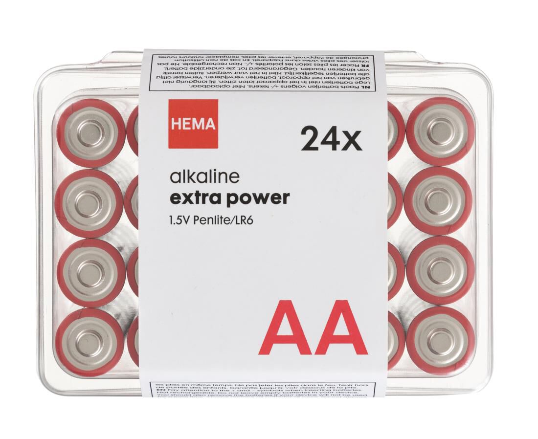 HEMA AA Alkaline Extra Power Batterijen - 24 Stuks