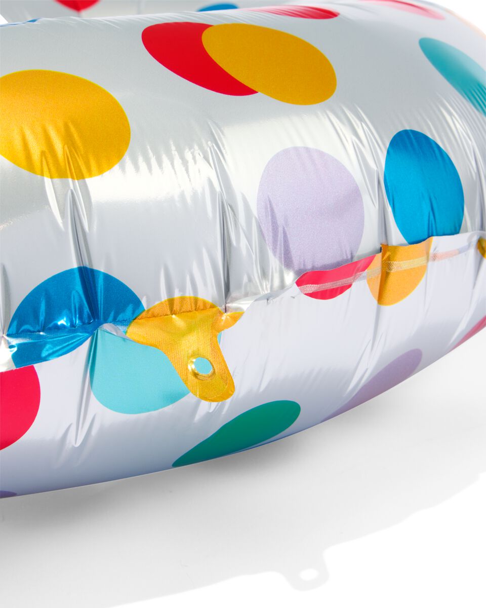 folieballon met confetti XL cijfer 5 - HEMA