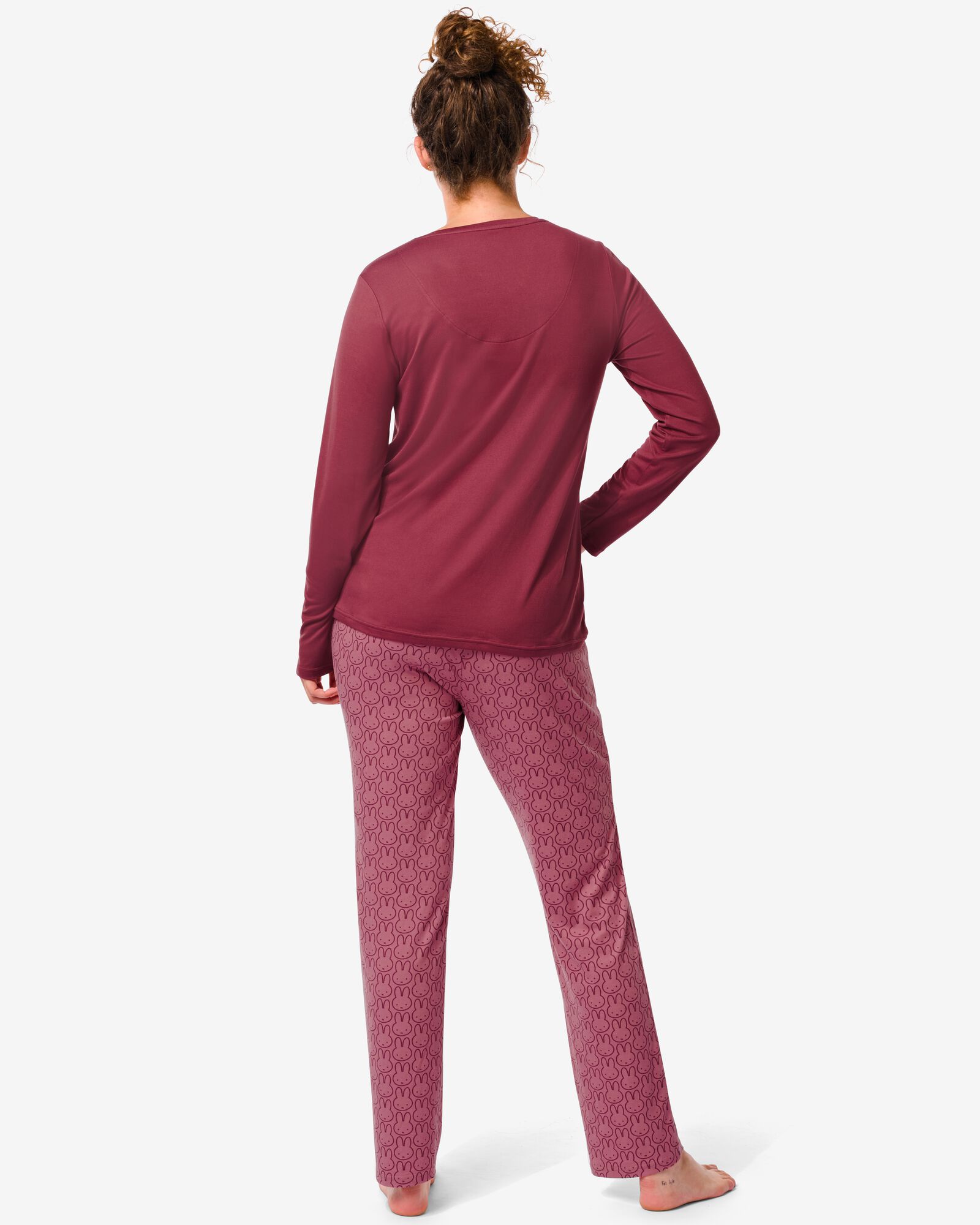 Nijntje dames pyjama micro mauve M - 23460207 - HEMA