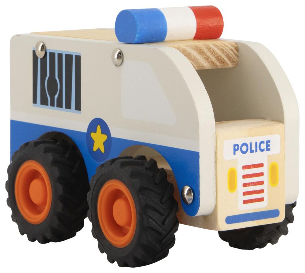 politieauto hout 12.5cm - HEMA