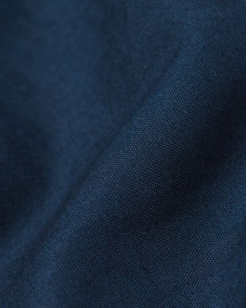 dekbedovertrek - zacht katoen - uni donkerblauw - HEMA