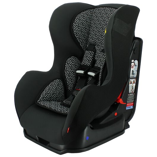 fusie Min Oxideren autostoel baby 0-25kg zwart/witte stip - HEMA