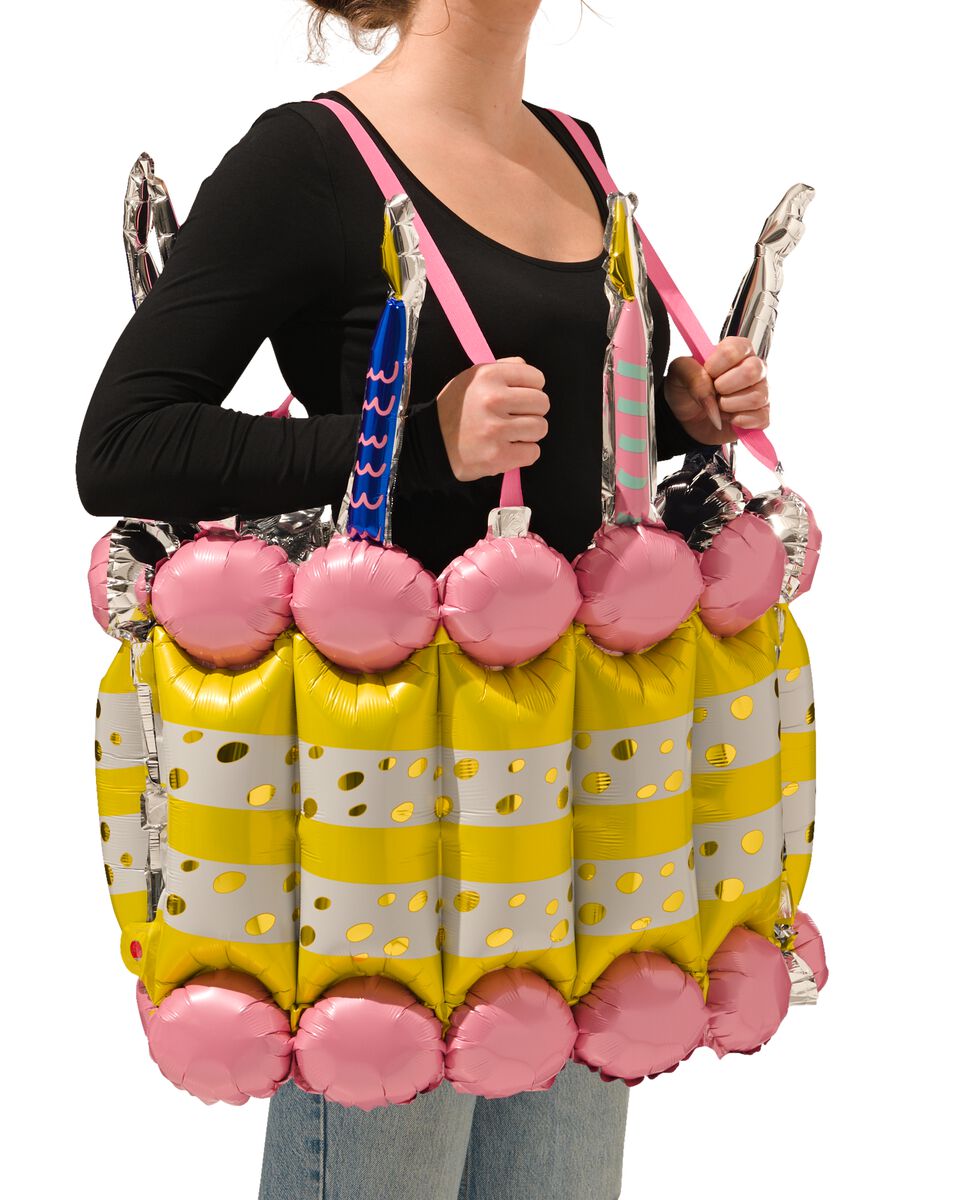 verdrievoudigen Wolk hebben folieballon Ø 50 cm - verkleedset taart - HEMA