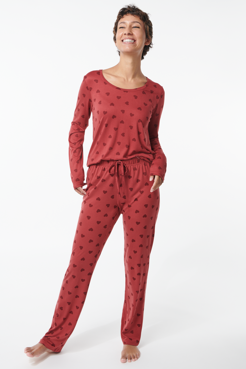 dames pyjama micro - HEMA