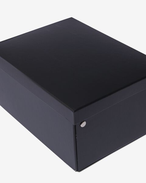 Intact Afslachten wervelkolom kartonnen doos geschikt voor A4 zwart - HEMA
