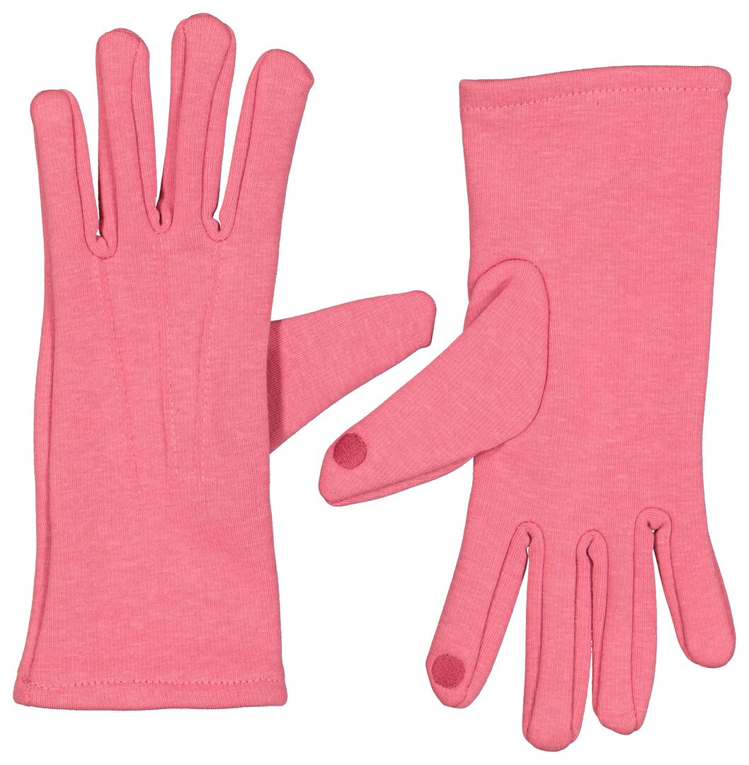 dameshandschoenen touchscreen roze - HEMA