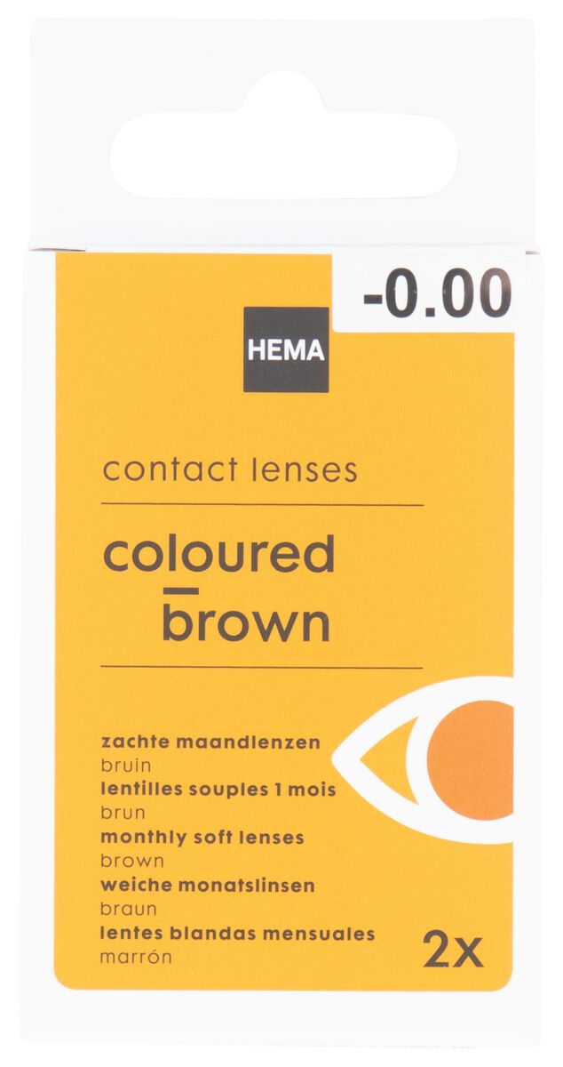 gekleurde contactlenzen - bruin - HEMA