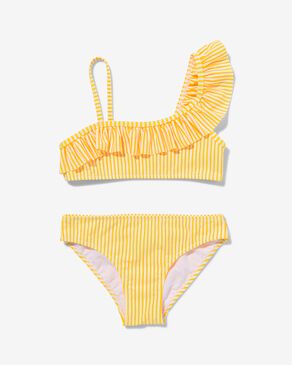 kinder bikini asymmetrisch geel - HEMA