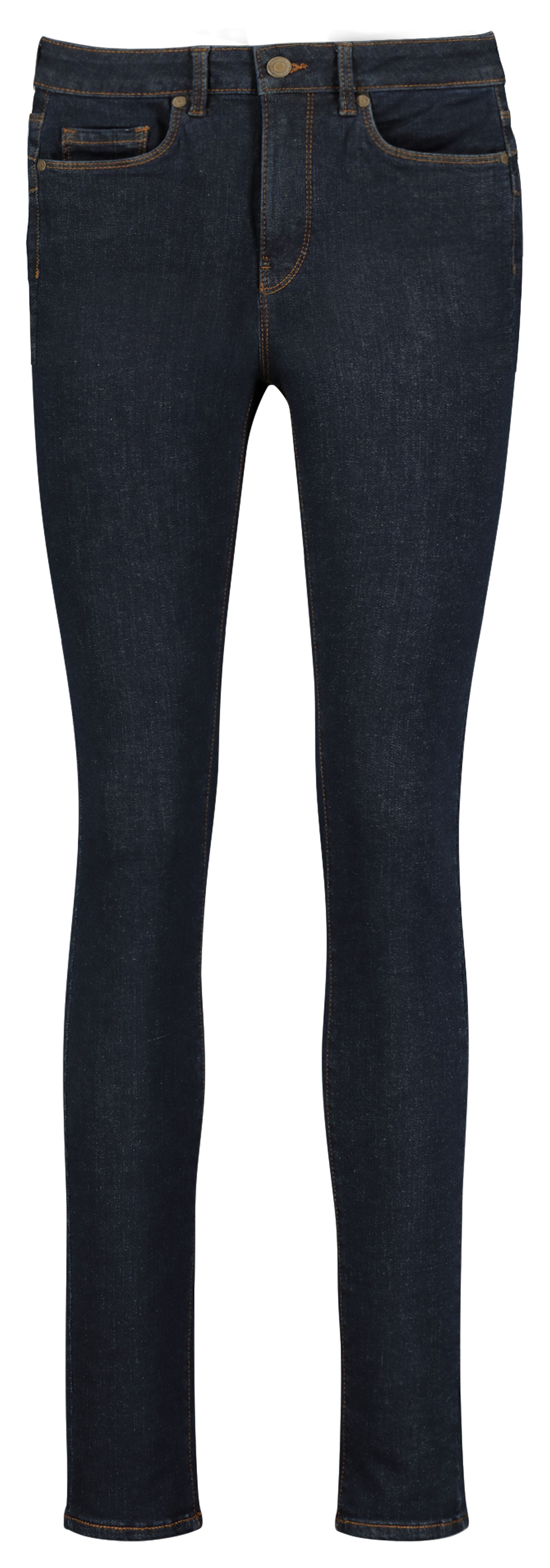 dames jeans - shaping skinny fit donkerblauw - HEMA