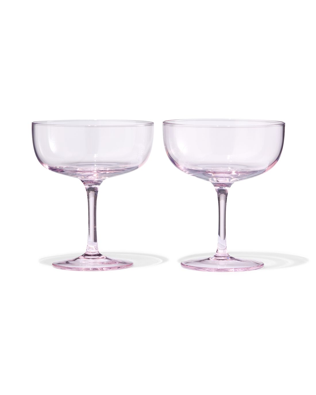 HEMA Cocktailglazen Glas Roze - 2 Stuks