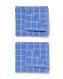 vaatdoekjes 30x30 katoen blauw - 2 stuks - 5450052 - HEMA