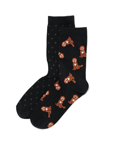 dames sokken met katoen - 2 paar - 4270436 - HEMA