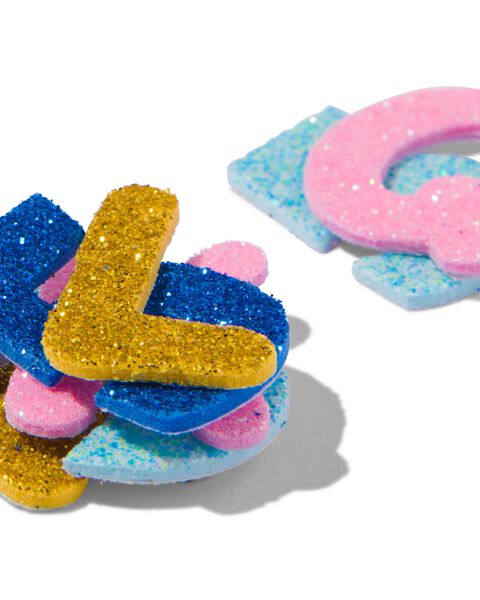 foam glitterstickers letters en cijfers - HEMA
