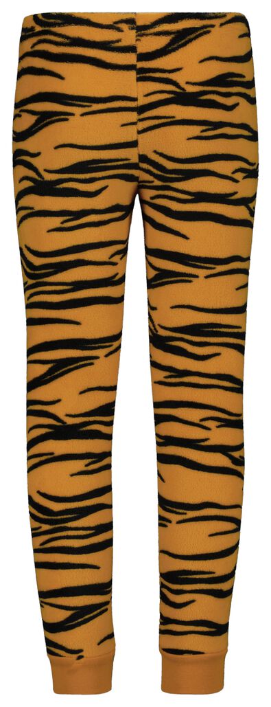 kinder pyjama fleece tijger bruin - 1000028975 - HEMA