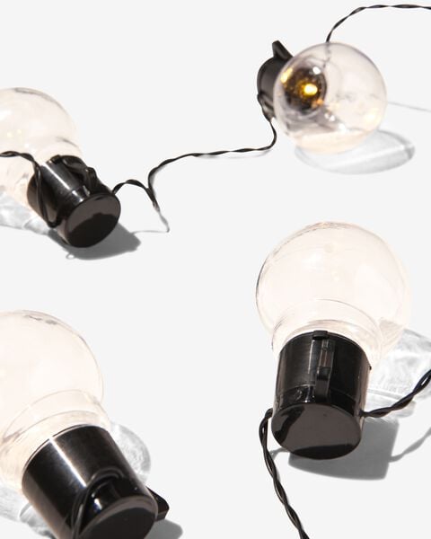 lichtsnoer 9m met 20 warm witte lampjes met adapter - HEMA