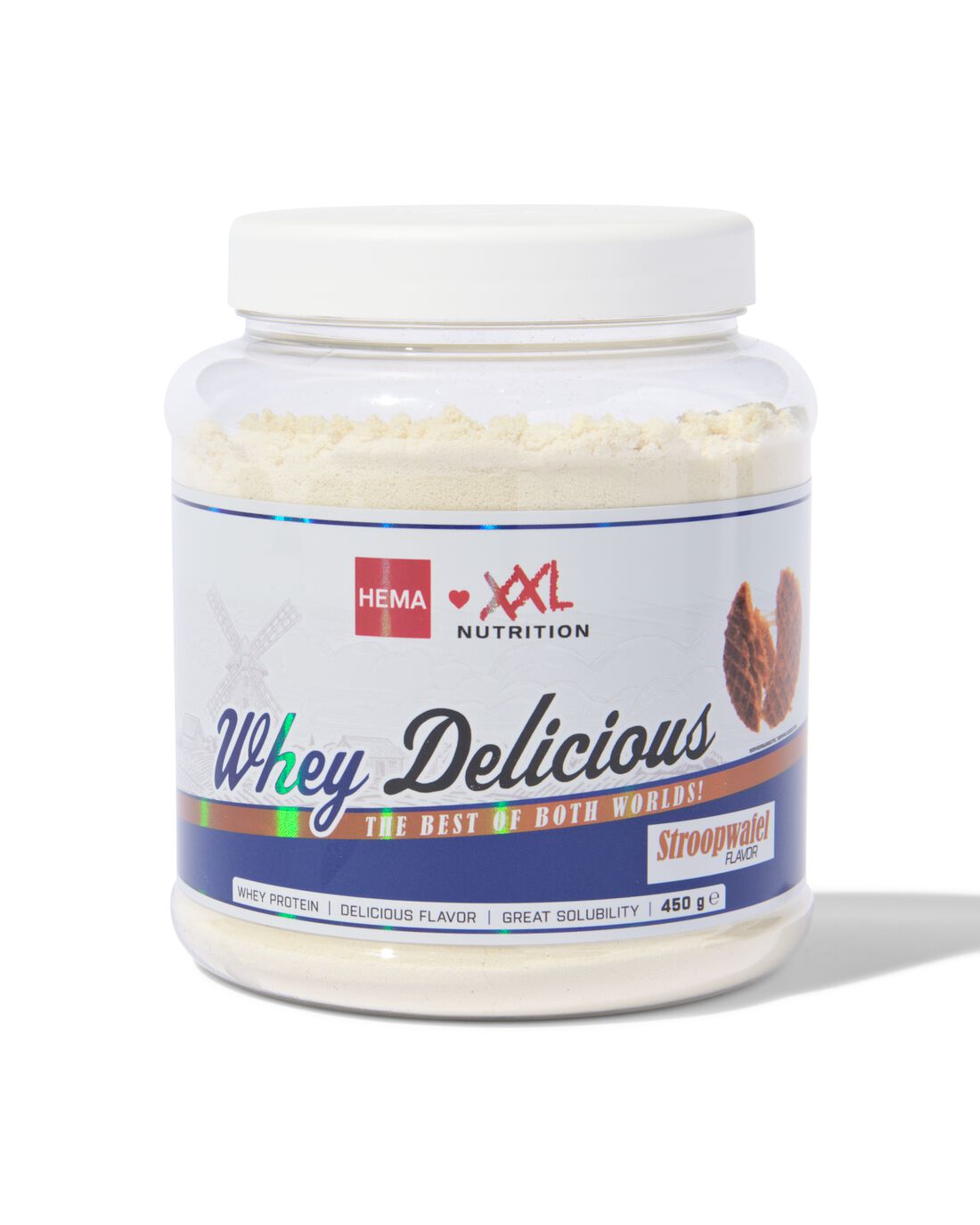 XXL-Nutrition Vs Hema XXL Nutrition Whey Delicious Stroopwafel 450gram