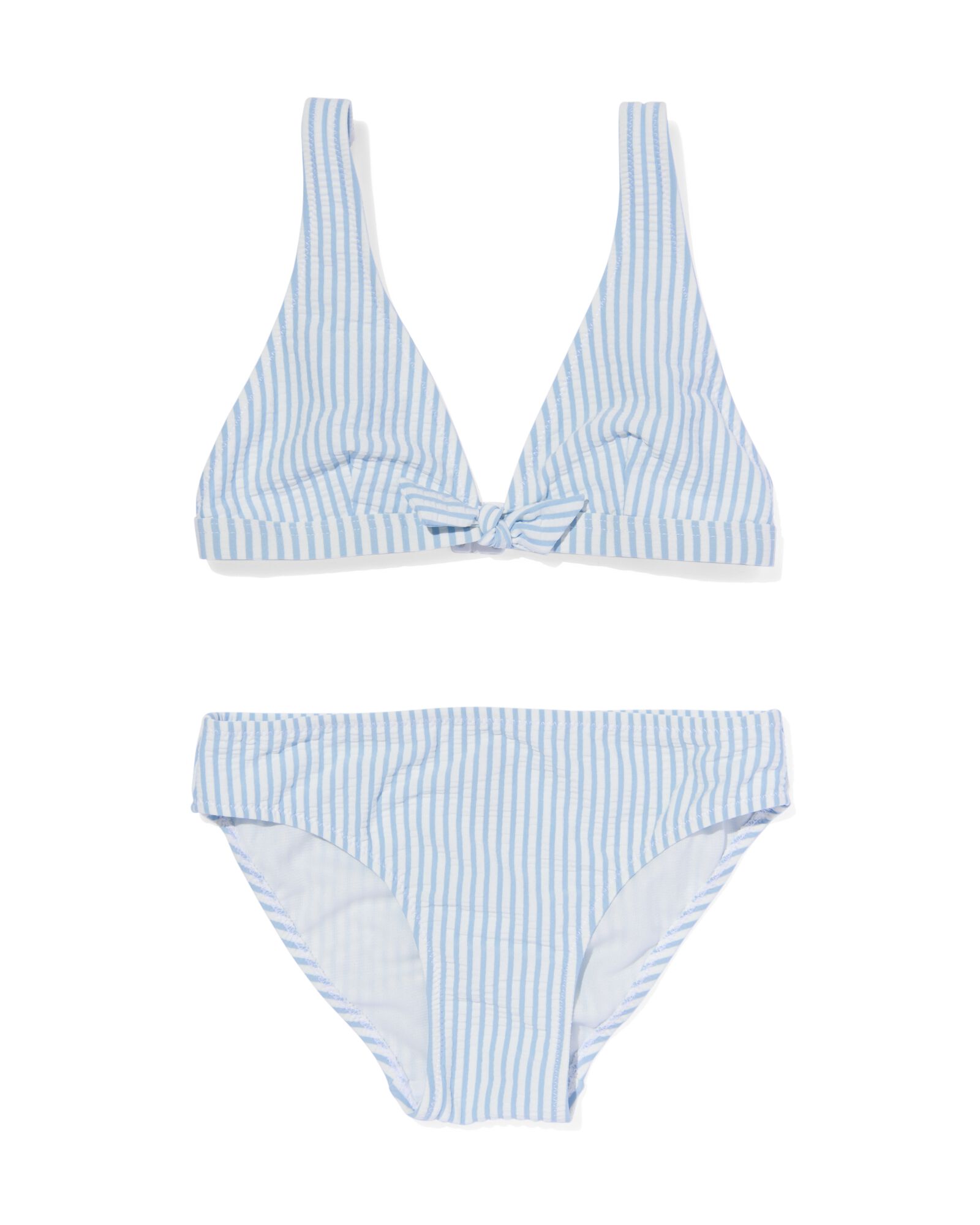 kinder bikini met strepen lichtblauw 158/164 - 22209633 - HEMA