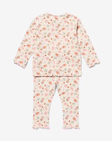 baby pyjama katoen bloemen - HEMA