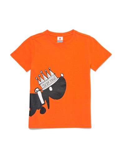 kinder t-shirt Takkie oranje 134/140 - 30784460 - HEMA