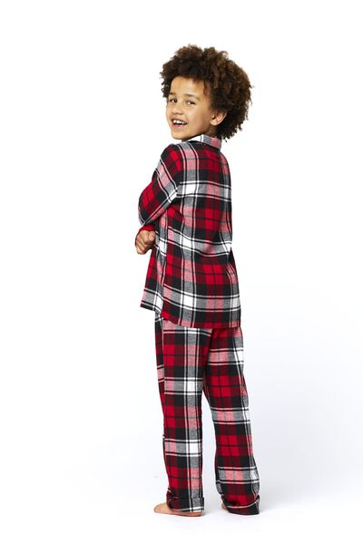 kinder pyjama flanel War Child rood - HEMA