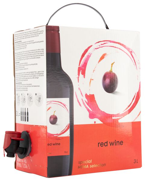 huiswijn rood bag-in-box - 3 L - HEMA