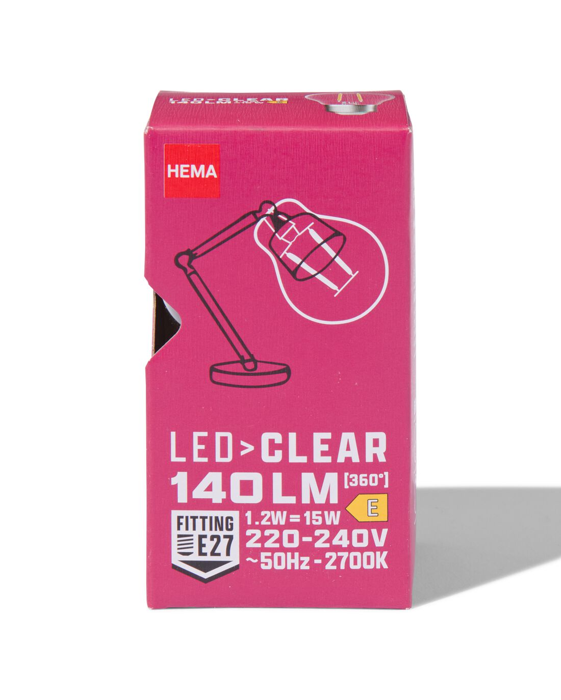 HEMA Led Kogel Clear E27 2.1W 140lm