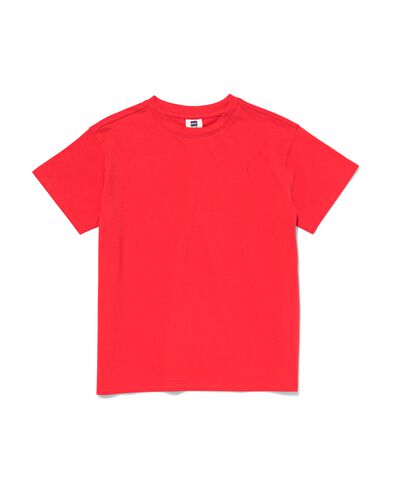 kinder t-shirt  rood 110/116 - 30788236 - HEMA