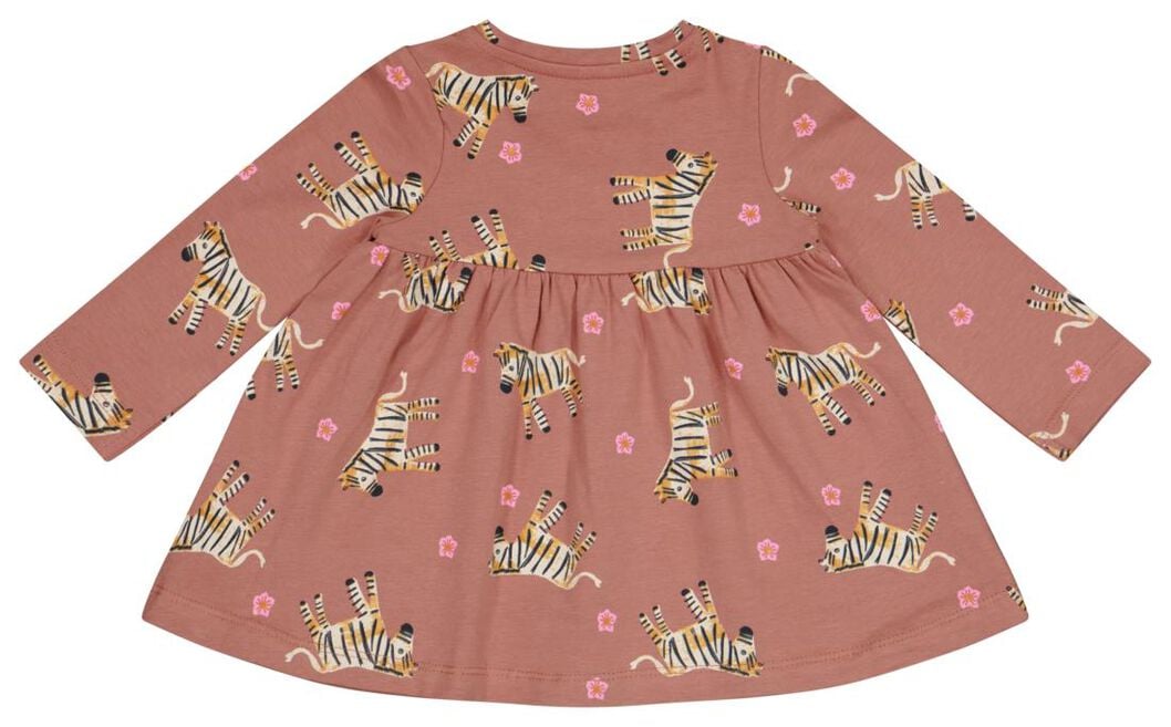 iets Bridge pier precedent baby jurk zebra roze - HEMA