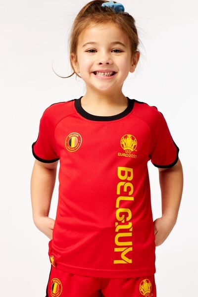 EK voetbal kinder t-shirt rood - HEMA