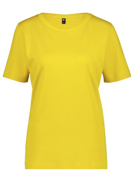 dames t-shirt geel - HEMA