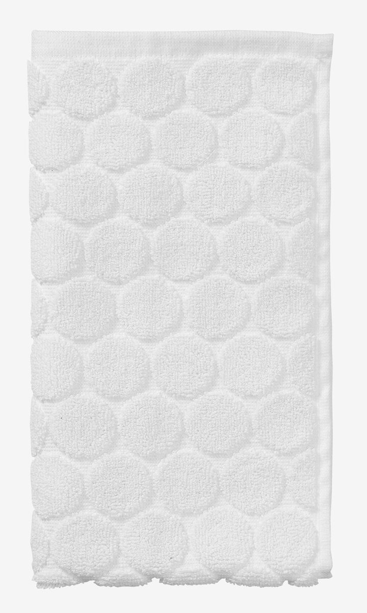 handdoeken - zware kwaliteit - gestipt wit - HEMA