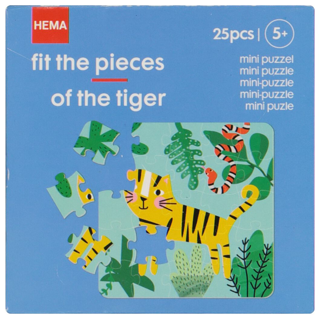 mini puzzel tijger - HEMA