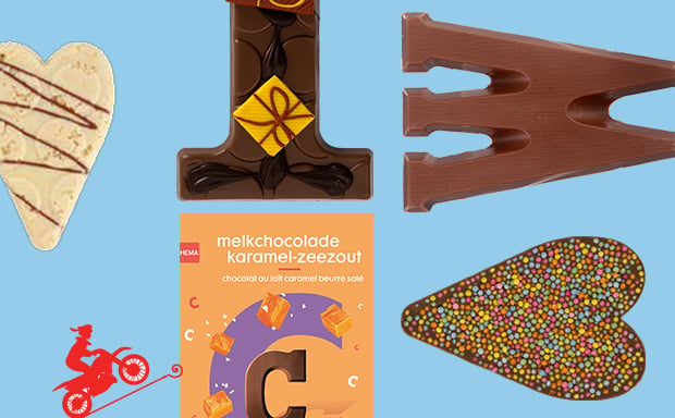 Onzeker Bekwaam Geschiktheid chocoladeletters en snoepgoed - HEMA