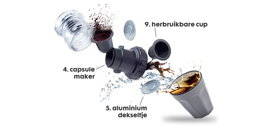 De Alpen monteren eerste koffiecapsule maker - HEMA
