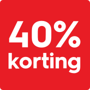 40% korting